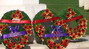 Laid Wreaths at the Cross
